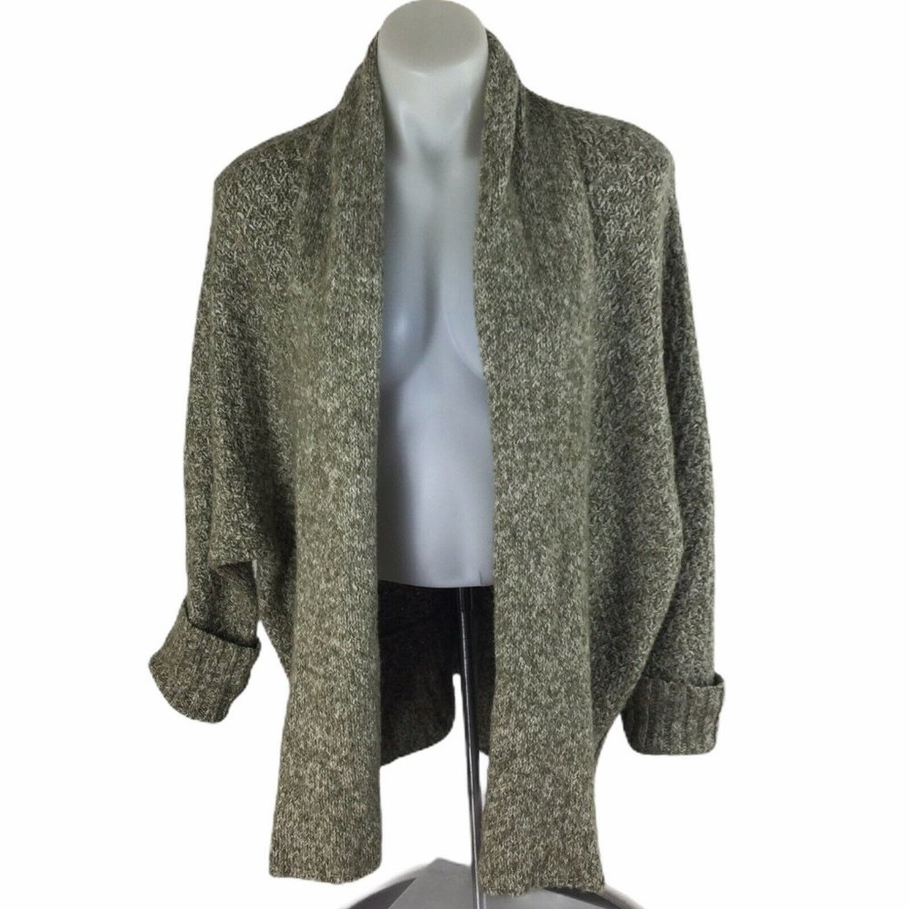 Angel of the North Green Marled Cardigan Sweater